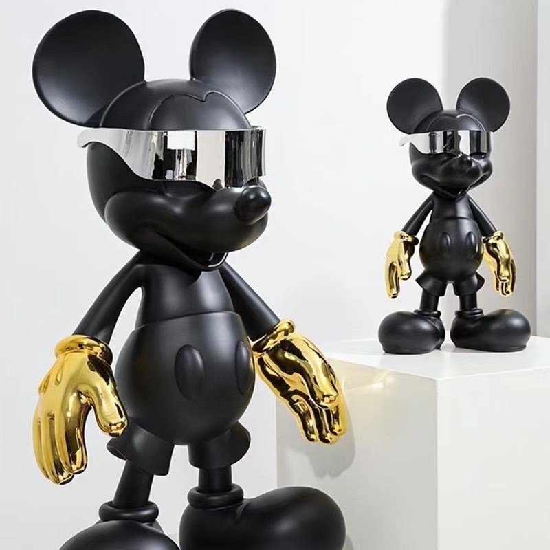 Decorazione del soggiorno e del bar Figure in ceramica con design moderno di Cyberpunk Mickey Mouse