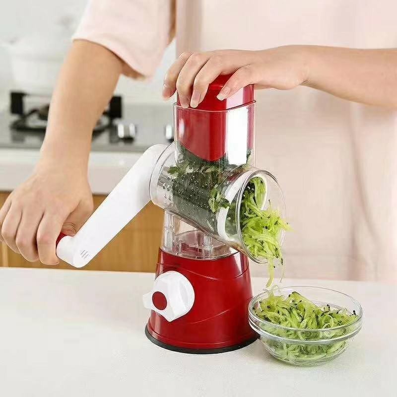 Compatto portatile di plastica vegetali Chopper Cheese Shredder Spirale Cutter per stoccato