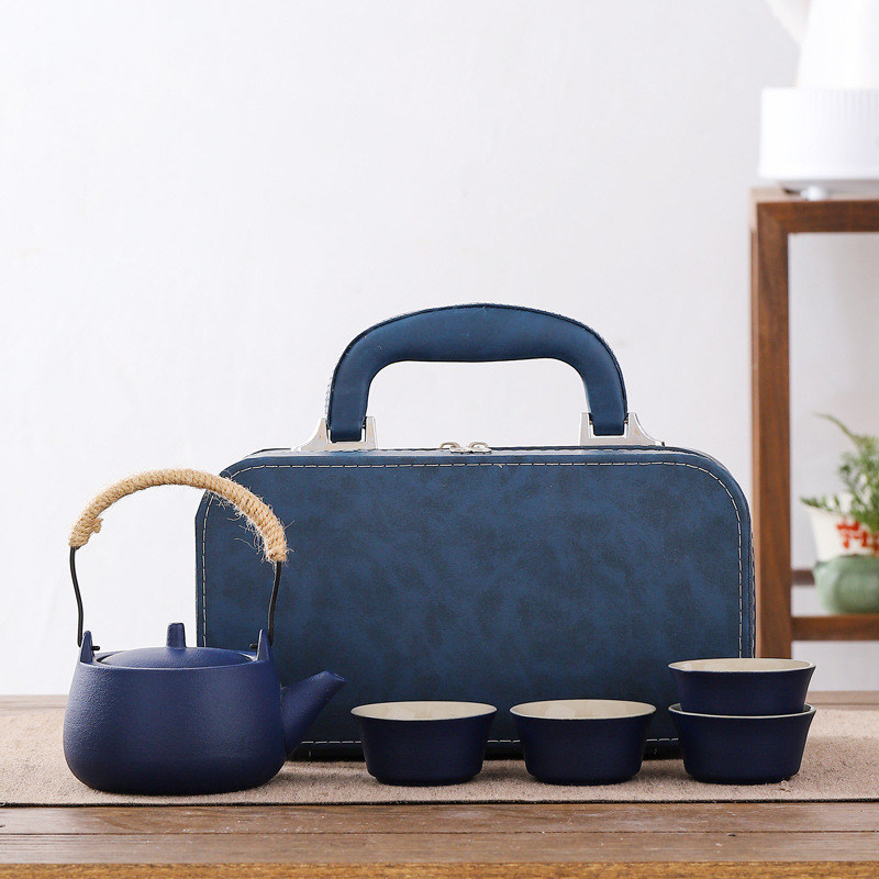 Moderno design Portable Tea Tray Set Logo personalizzato Tazze da tè in ceramica riutilizzabili per i viaggi