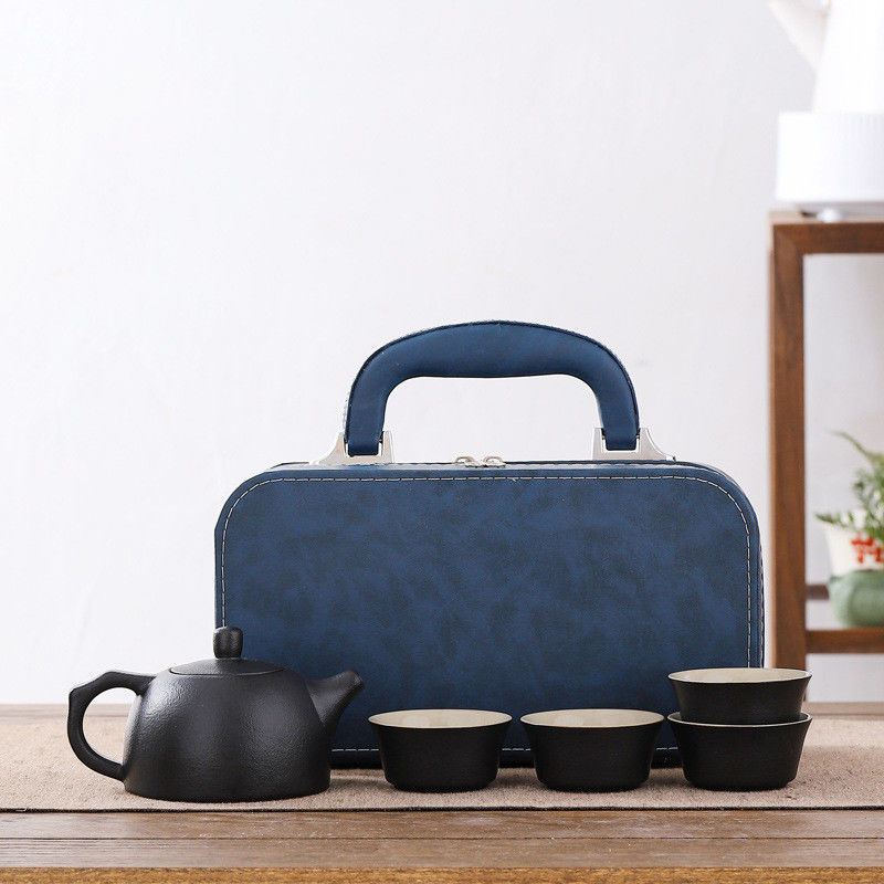 Set di tè per viaggi in ambiente aperto in stile moderno con logo personalizzabile e porcellana sostenibile