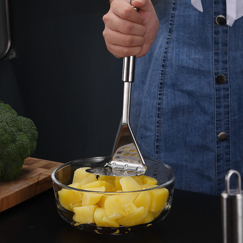 Acciaio inossidabile 201/304 Macchiatrice di patate altri utensili tipo ergonomici Bambù pesante