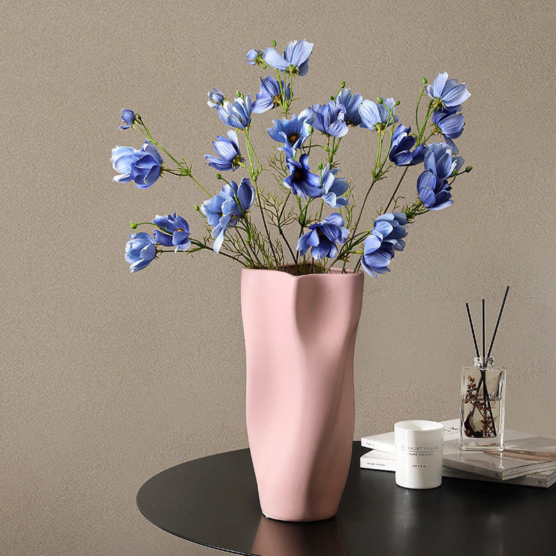 Vaso di ceramica contemporanea ideale per il matrimonio Display da tavolo Vaso di ceramica per articoli per la casa