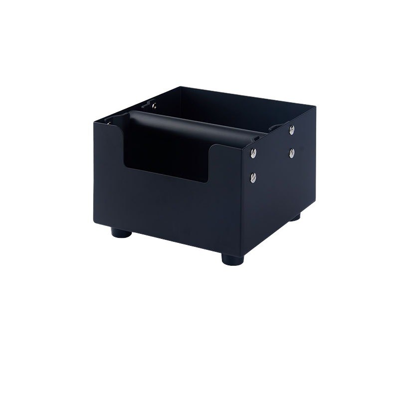 Casella di battitura cuboidale con base anti-slip in silicone sicura per alimenti Bar rimovibile in acciaio inossidabile Espresso utensili da tè PC Stand