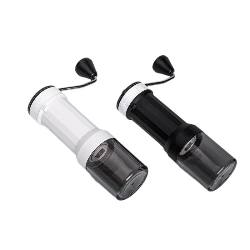 30 g di capacità Macchine per il caffè manuali in corpo di plastica con borsa di ceramica regolabile esterno