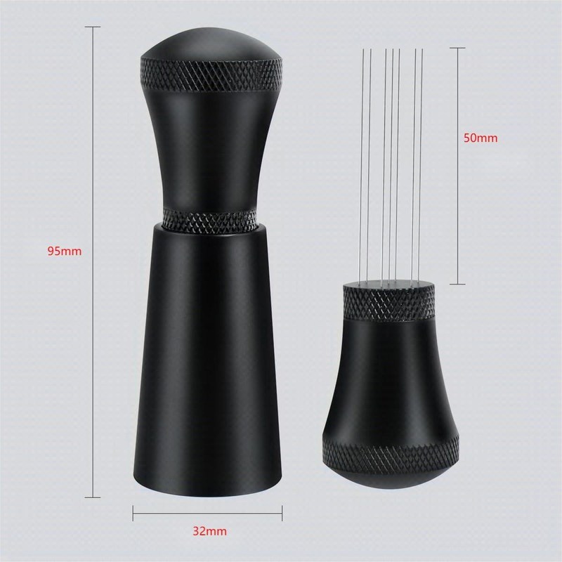 Strumento di agitazione del caffè in polvere distributore portatile di espresso in acciaio inossidabile con stand