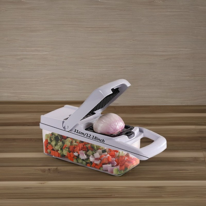 Slicer di frutta e verdura in acciaio inossidabile multifunzionale 22 in 1