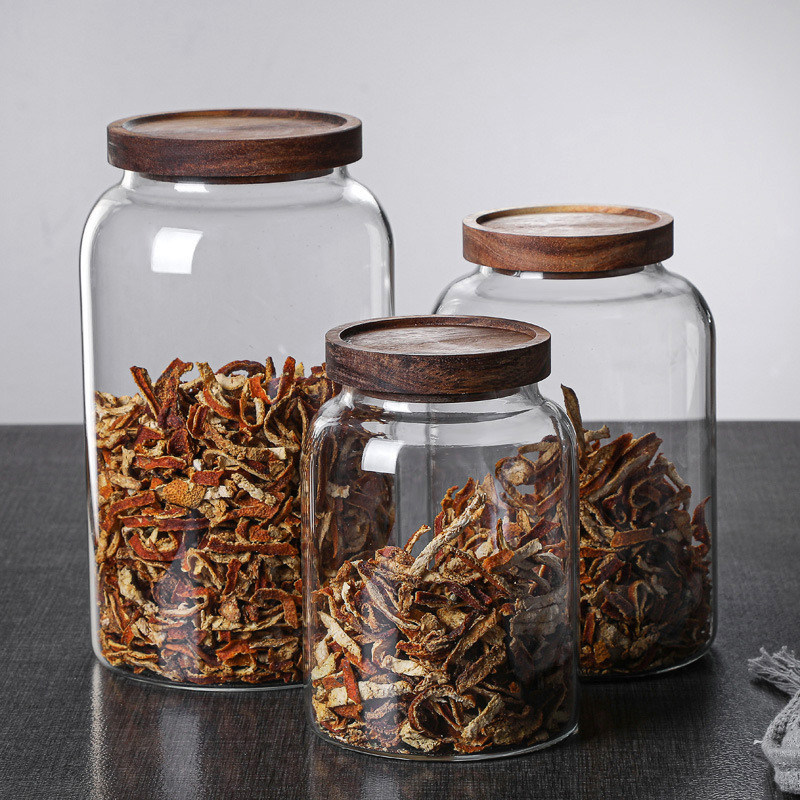 Cucina classica moderna Vaso di vetro grande per la conservazione della freschezza Parte di stoccaggio alimentare