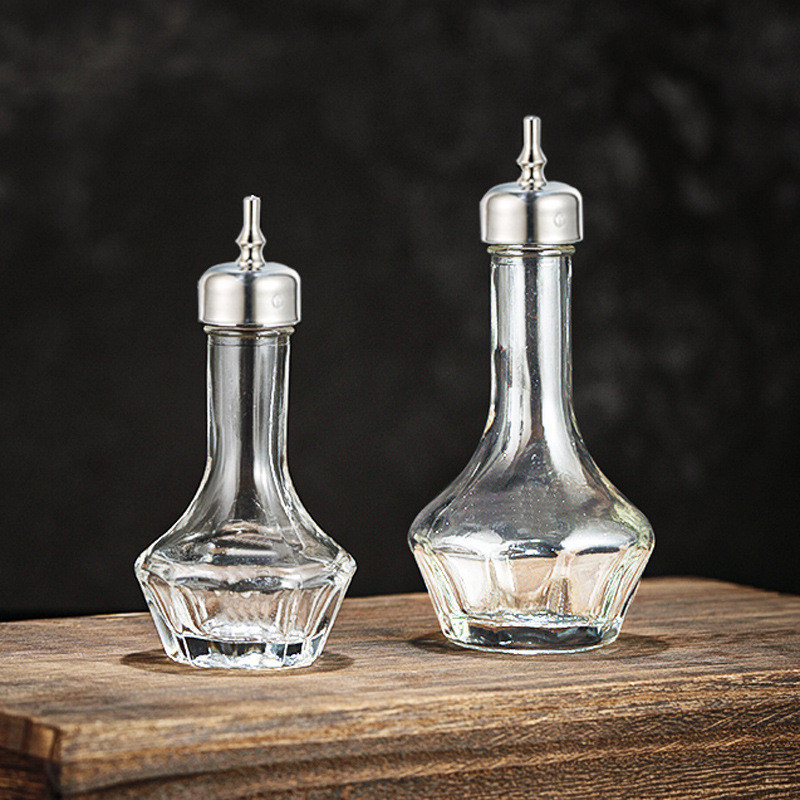 Vendita diretta Vino di qualità vetro cristallino di ambra a forma di U elegante vetro a scatto progettato per vino