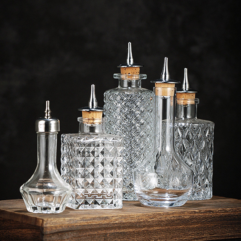 5-pack Classic Amber U-Shaped Shot Glass per vino rosso Elegante stile Borgogna e Bordeaux