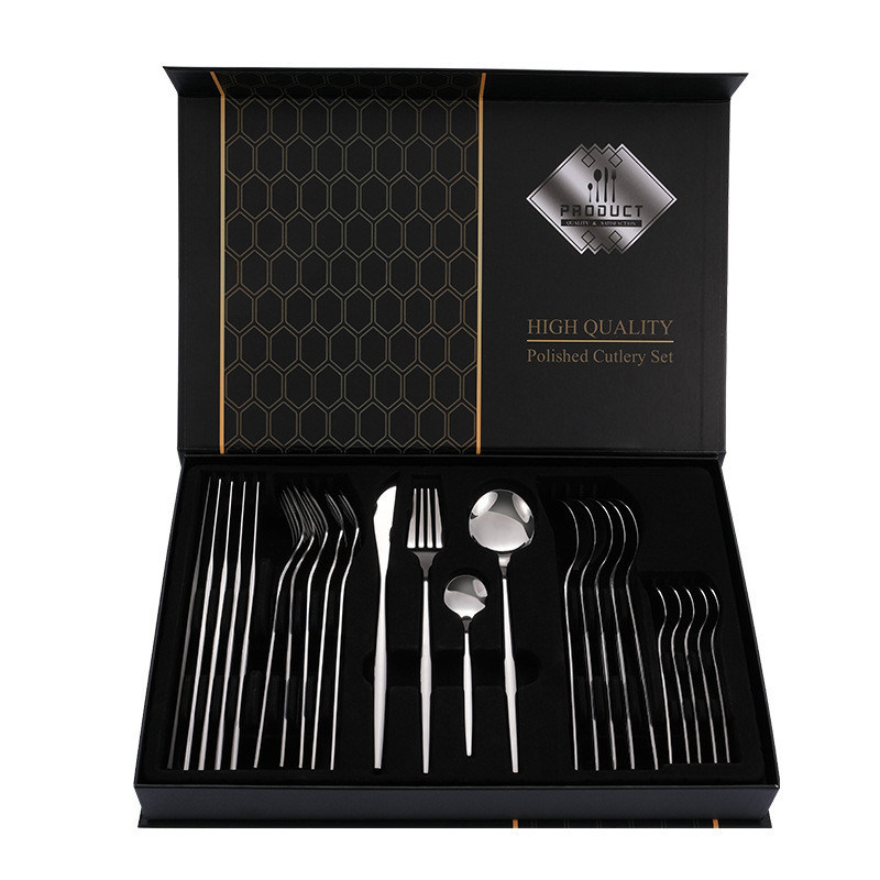 Sostenibile in acciaio inossidabile Gold/Sliver Flatware Dinnerware Set Sostenibile e moderno